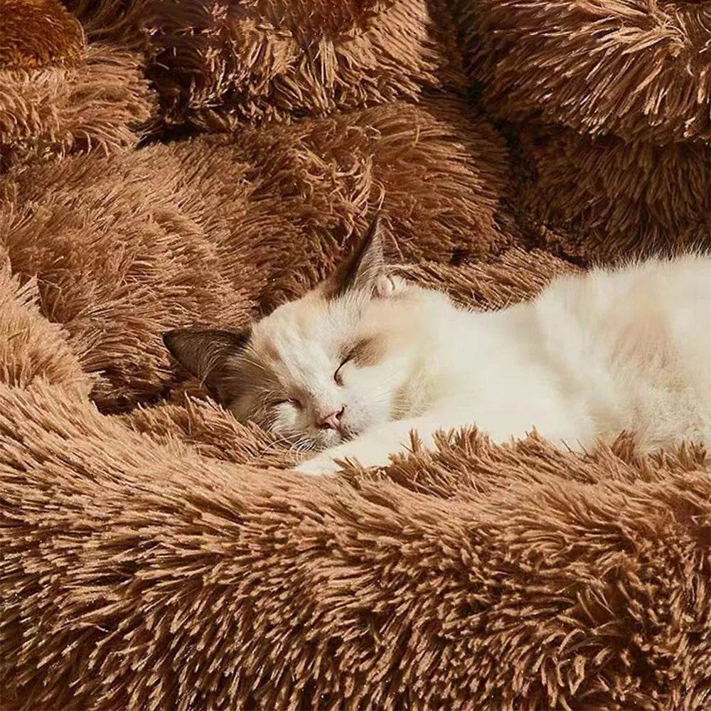 Big Paw Plush Pet Sofa Bed Washable Calming Raised Edge