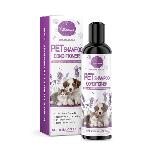 Pet Lavender Shampoo Gentle Clean Cat Dog Hair Fluffy Fragrant