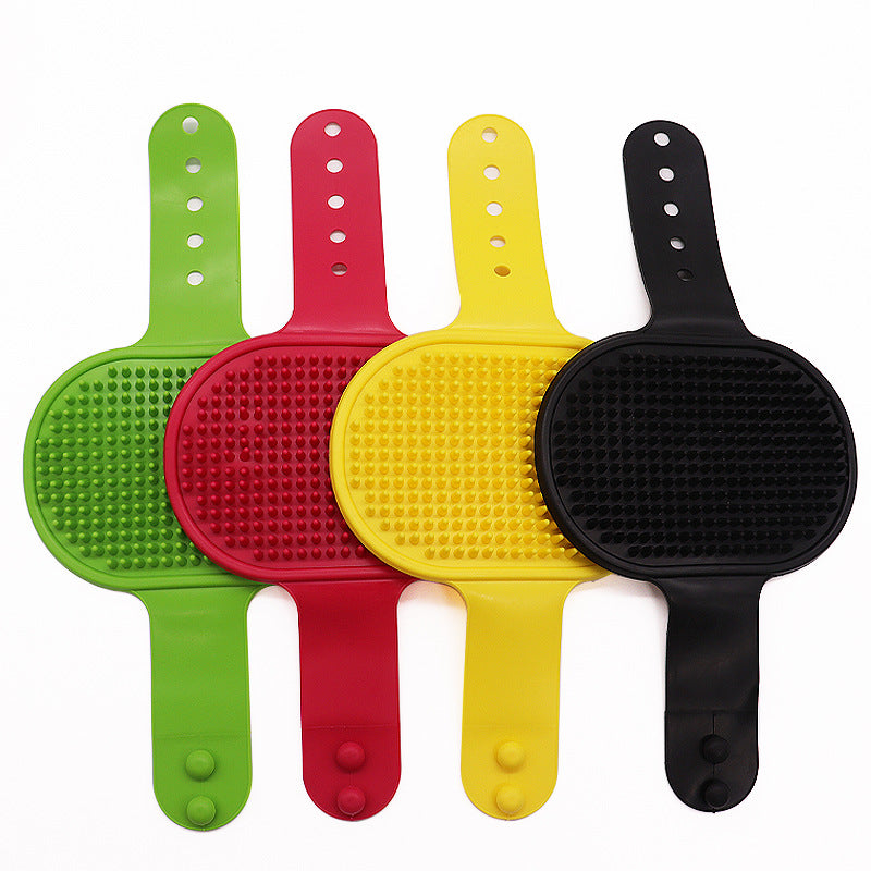 Soft Silicone Pet Bath Brush Dog Cat Massage Grooming Comb