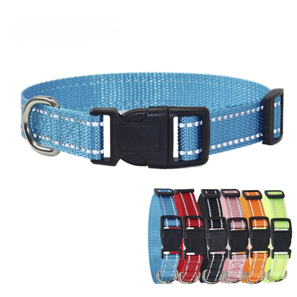 Nylon Dog Collar Leash Set Small Medium Large Dogs Accessories