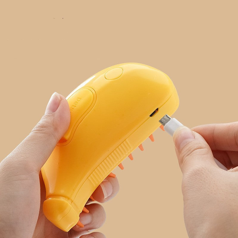 3 In 1 Pet Steam Brush Cat Dog Grooming Spray Comb