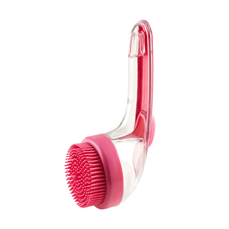 Long Handle Pet Bath Brush Dog Cat Grooming Shower Comb