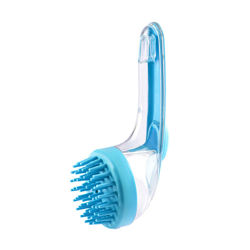 Long Handle Pet Bath Brush Dog Cat Grooming Shower Comb