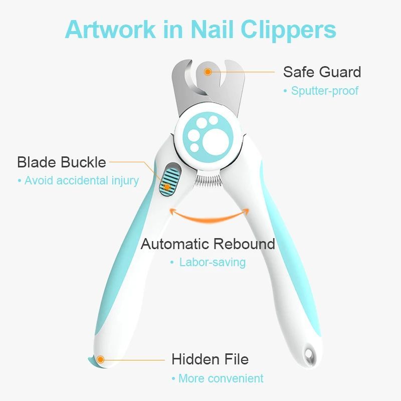 Cute Pet Nail Clippers Labor Saving Dog Cat Claw Trimmer