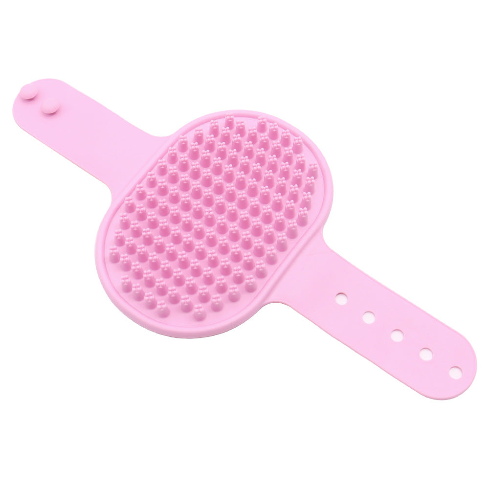 Soft Silicone Pet Bath Brush Dog Cat Massage Grooming Comb