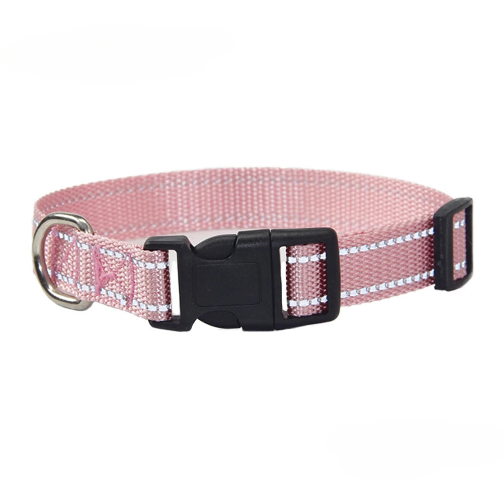 Nylon Dog Collar Leash Set Small Medium Large Dogs Accessories