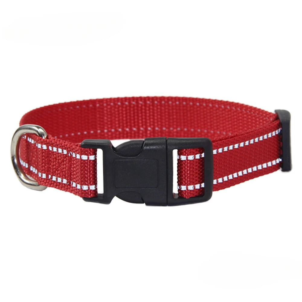 Nylon Dog Collar Leash Set Small Medium Large Dogs Accessories