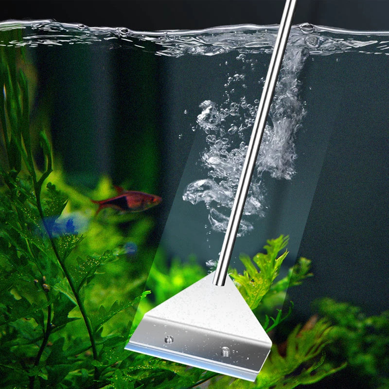 Aquarium Algae Scraper Dual Use Glass Sand Cleaner Tool