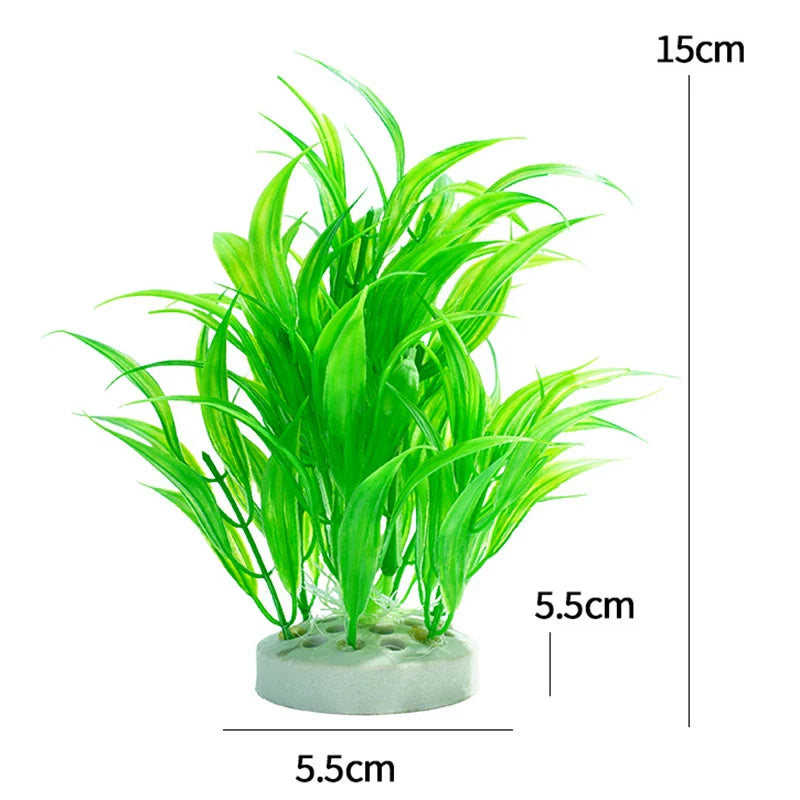 Artificial Aquarium Plants Plastic Underwater Fish Tank Realistic Decorations
