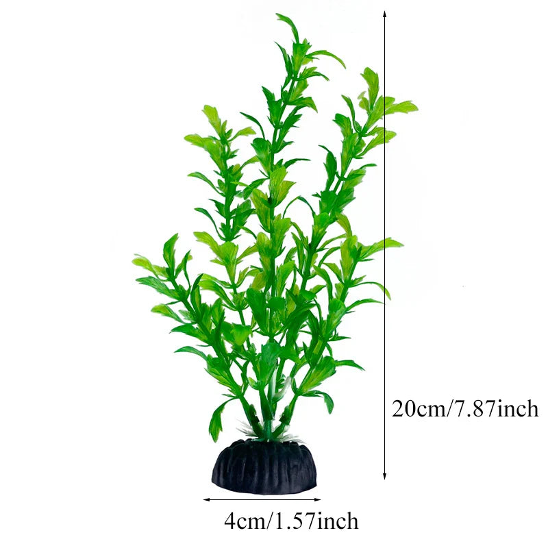 Artificial Aquarium Plants Plastic Underwater Fish Tank Realistic Decorations