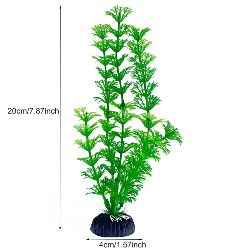 Artificial Aquarium Plants Plastic Underwater Fish Tank Realistic Decorations
