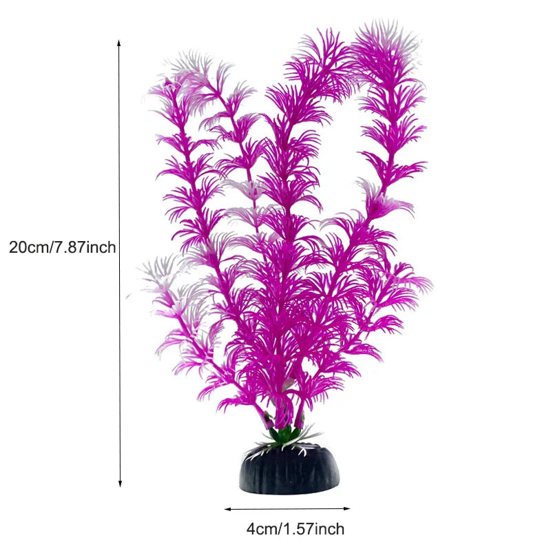 Artificial Aquarium Plants Plastic Underwater Fish Tank Realistic Decorations