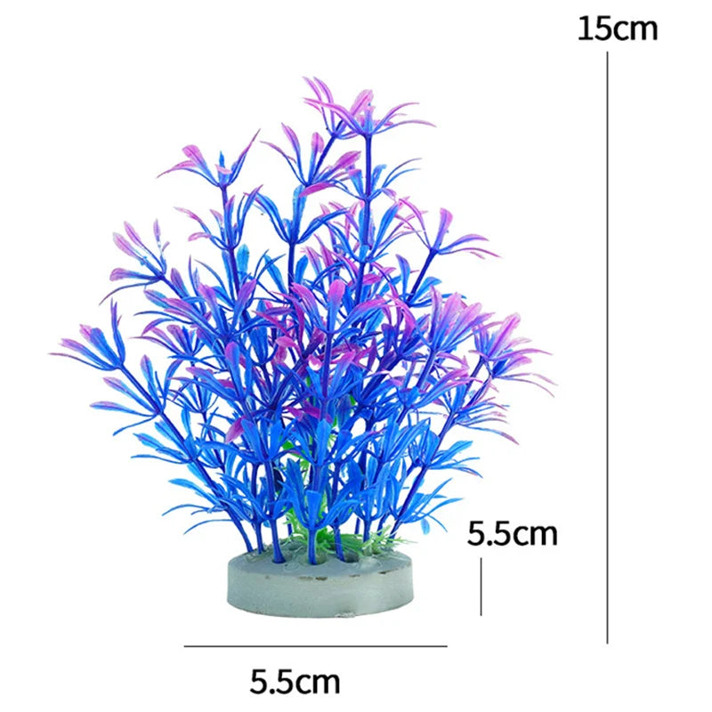 Artificial Aquarium Plants Plastic Underwater Fish Tank Realistic Decorations