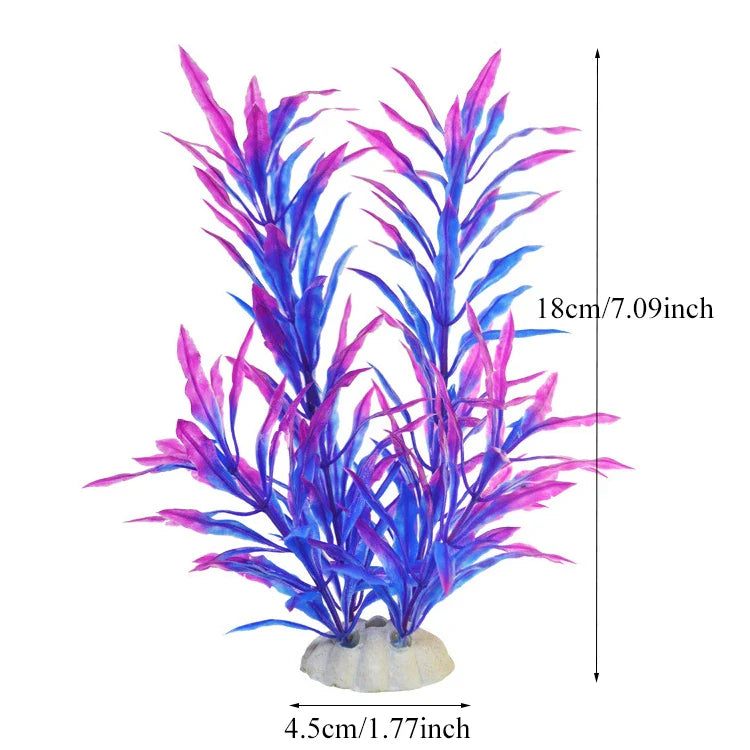 Artificial Aquarium Plants Plastic Underwater Fish Tank Realistic Decorations