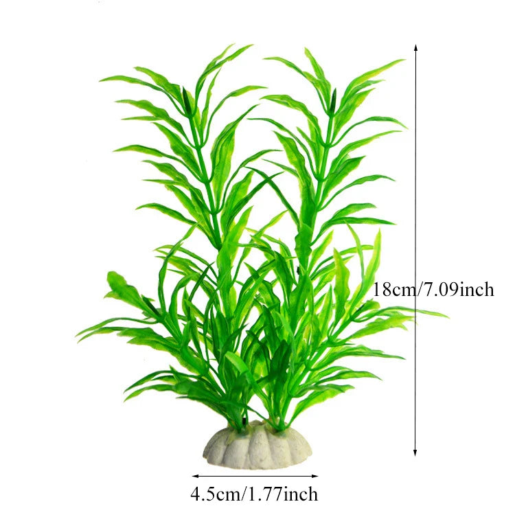 Artificial Aquarium Plants Plastic Underwater Fish Tank Realistic Decorations