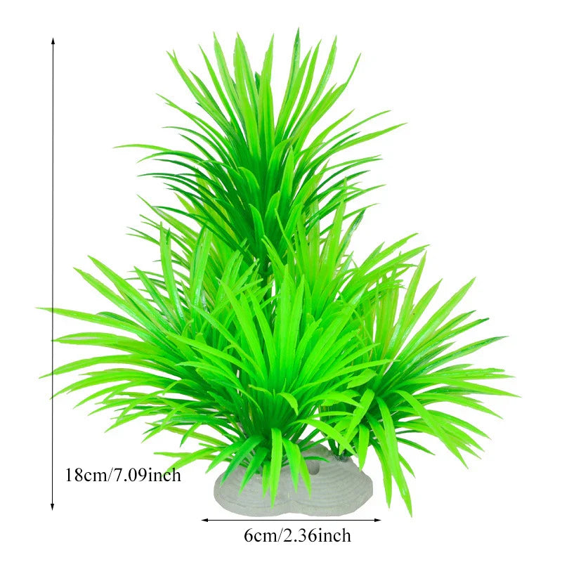 Artificial Aquarium Plants Plastic Underwater Fish Tank Realistic Decorations