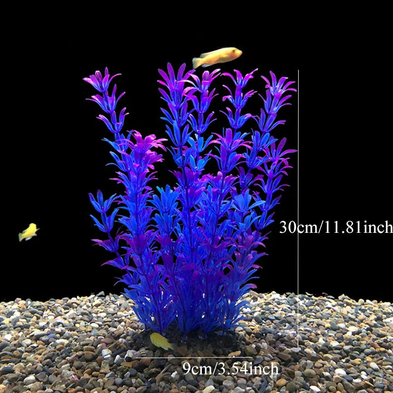 Artificial Aquarium Plants Plastic Underwater Fish Tank Realistic Decorations