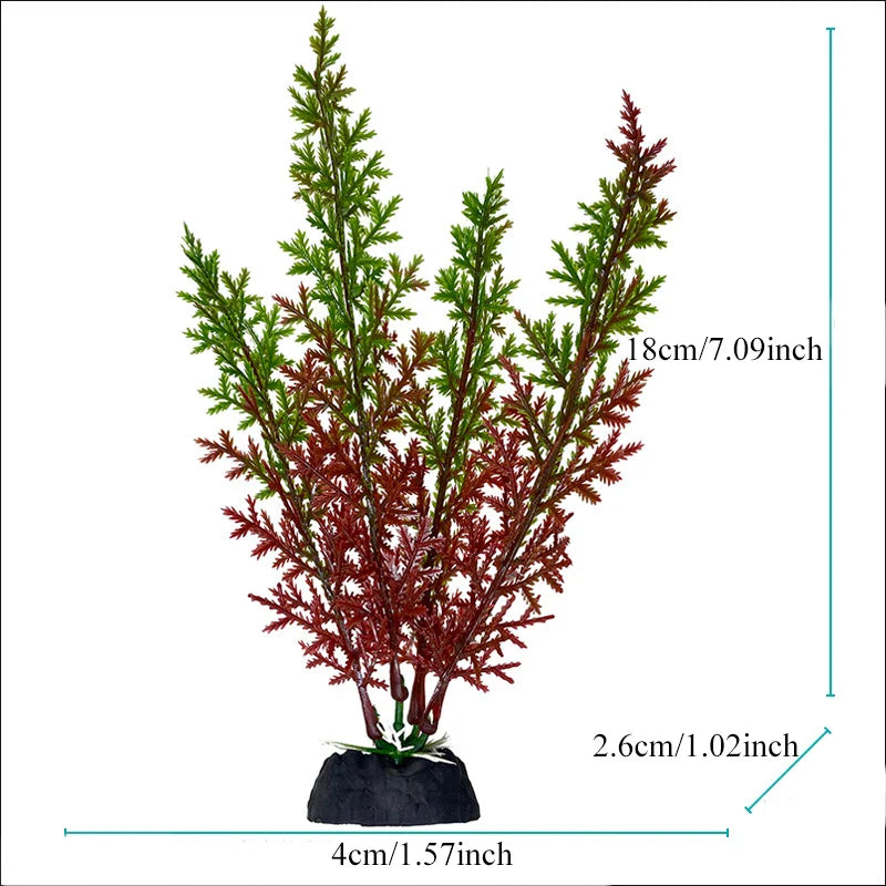 Artificial Aquarium Plants Plastic Underwater Fish Tank Realistic Decorations