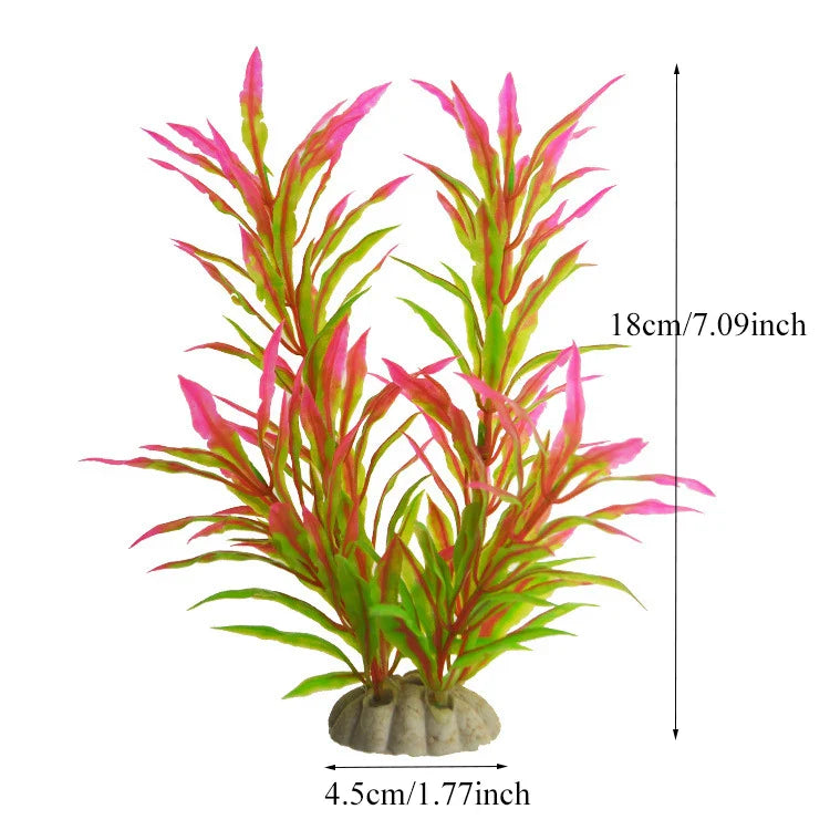 Artificial Aquarium Plants Plastic Underwater Fish Tank Realistic Decorations