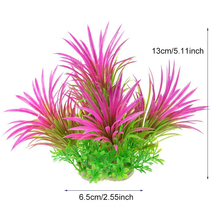 Artificial Aquarium Plants Plastic Underwater Fish Tank Realistic Decorations