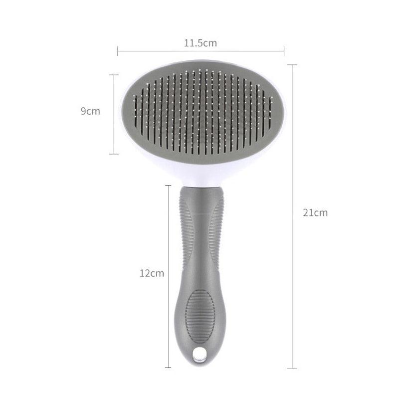 Self Cleaning Pet Hair Remover Brush Dog Cat Grooming Comb