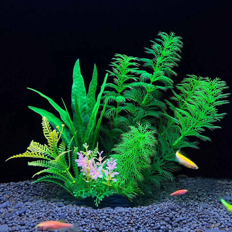 Artificial Aquarium Plants Plastic Underwater Fish Tank Realistic Decorations