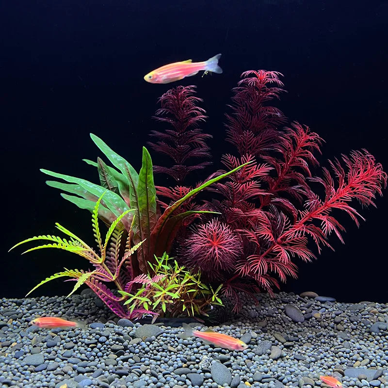 Artificial Aquarium Plants Plastic Underwater Fish Tank Realistic Decorations