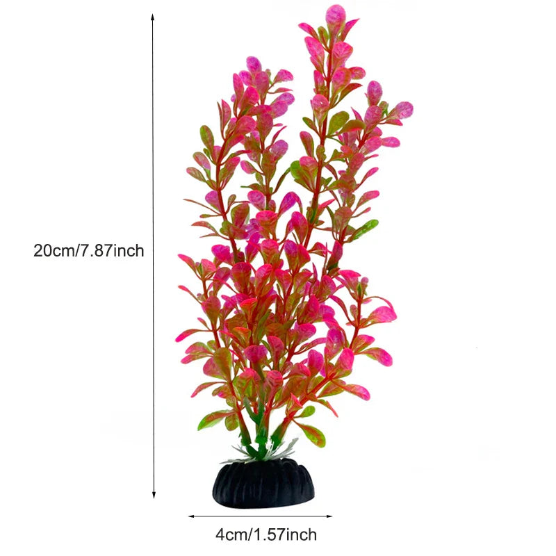 Artificial Aquarium Plants Plastic Underwater Fish Tank Realistic Decorations