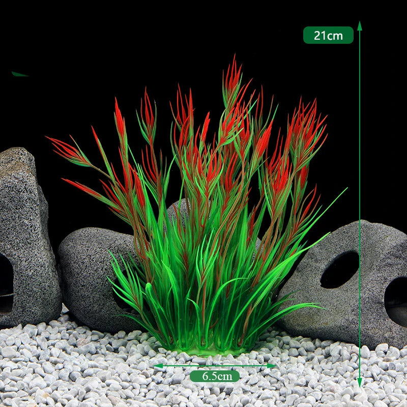Artificial Aquarium Plants Plastic Underwater Fish Tank Realistic Decorations