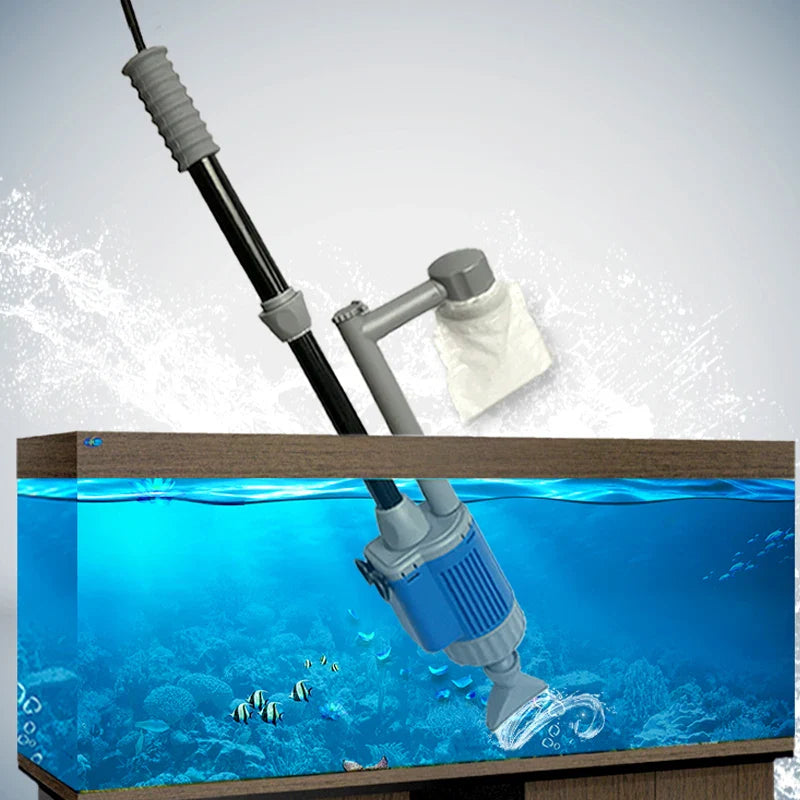 Aquarium Water Change Pump Gravel Cleaner Siphon Filter Pump 28W
