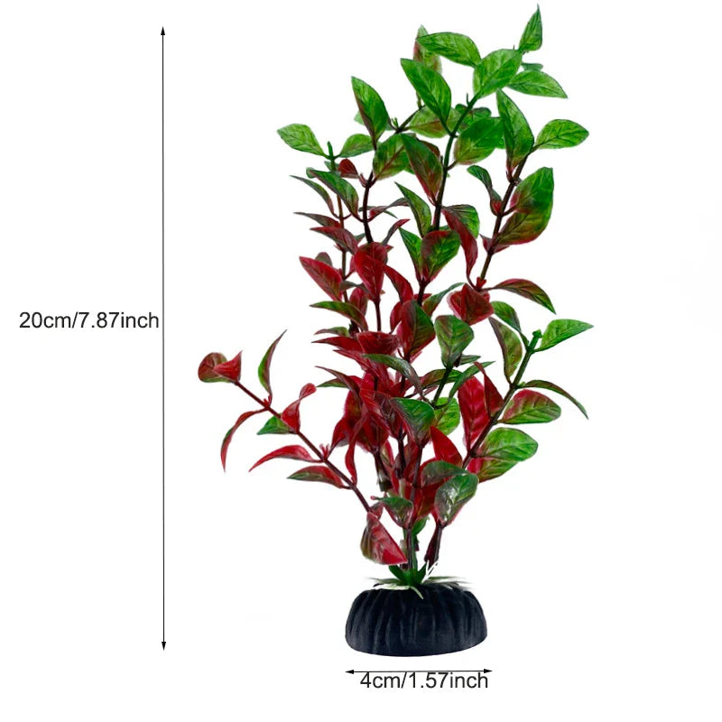 Artificial Aquarium Plants Plastic Underwater Fish Tank Realistic Decorations