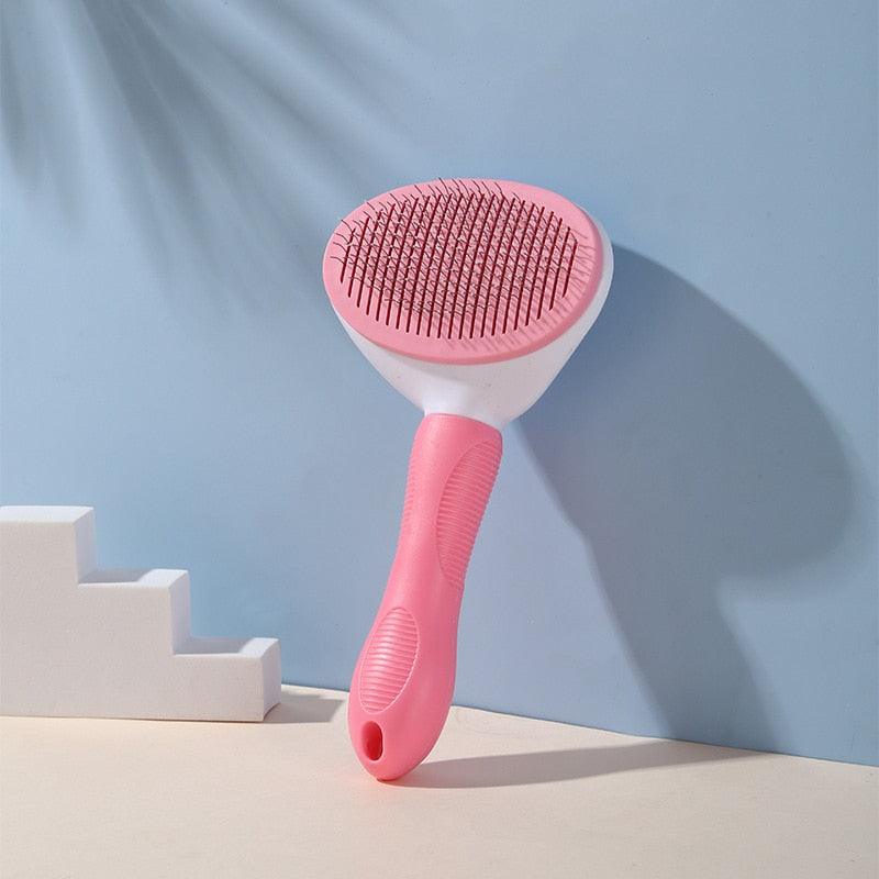 Self Cleaning Pet Hair Remover Brush Dog Cat Grooming Comb