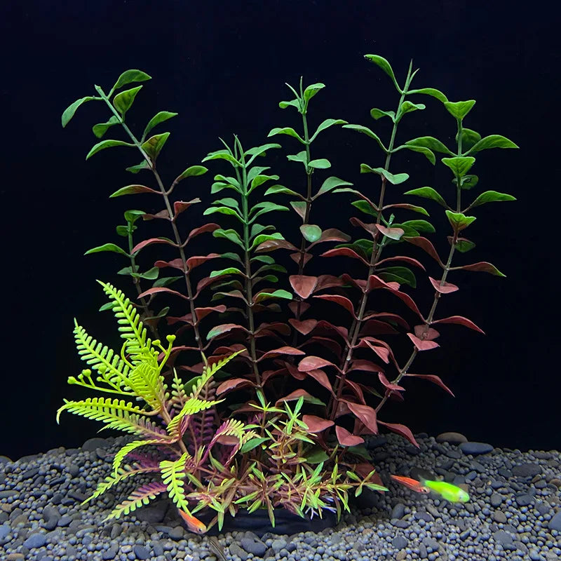 Artificial Aquarium Plants Plastic Underwater Fish Tank Realistic Decorations