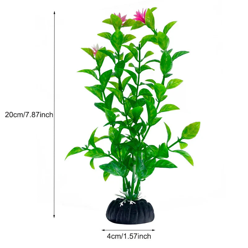 Artificial Aquarium Plants Plastic Underwater Fish Tank Realistic Decorations