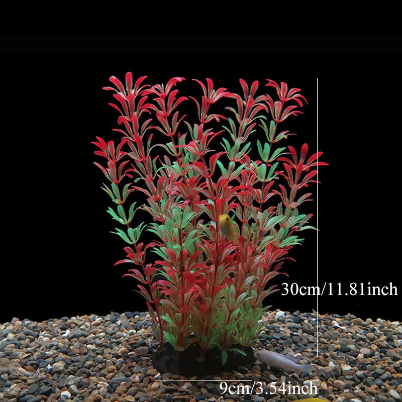Artificial Aquarium Plants Plastic Underwater Fish Tank Realistic Decorations