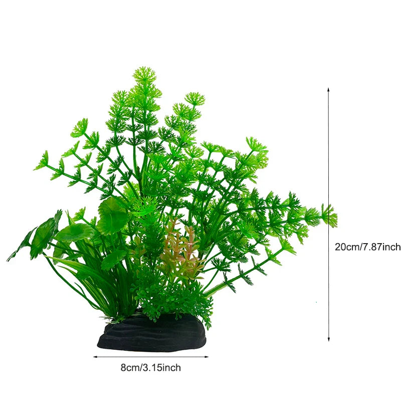 Artificial Aquarium Plants Plastic Underwater Fish Tank Realistic Decorations