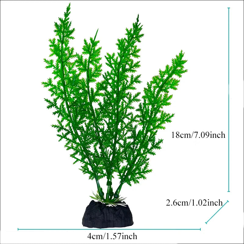 Artificial Aquarium Plants Plastic Underwater Fish Tank Realistic Decorations
