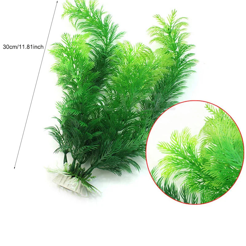 Artificial Aquarium Plants Plastic Underwater Fish Tank Realistic Decorations