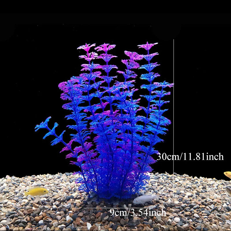 Artificial Aquarium Plants Plastic Underwater Fish Tank Realistic Decorations