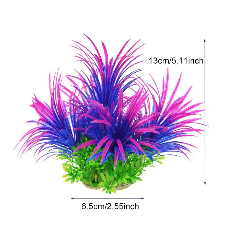 Artificial Aquarium Plants Plastic Underwater Fish Tank Realistic Decorations