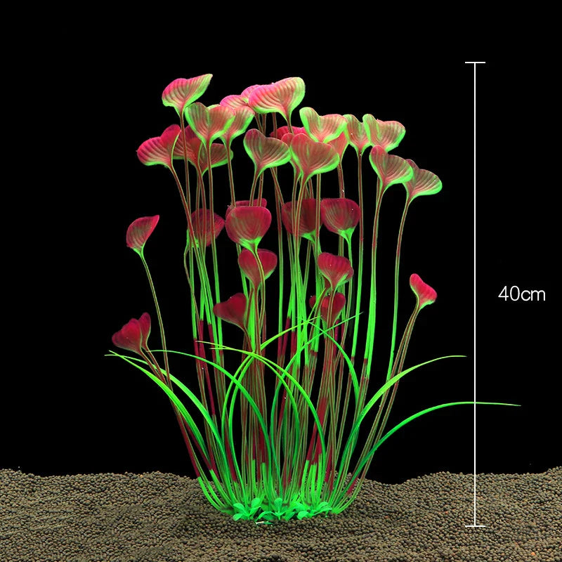 Artificial Aquarium Plants Plastic Underwater Fish Tank Realistic Decorations