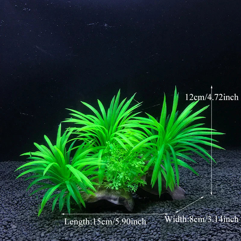 Artificial Aquarium Plants Plastic Underwater Fish Tank Realistic Decorations