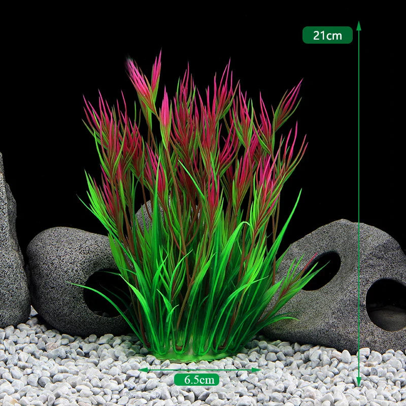 Artificial Aquarium Plants Plastic Underwater Fish Tank Realistic Decorations