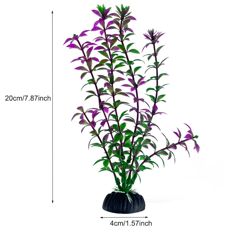 Artificial Aquarium Plants Plastic Underwater Fish Tank Realistic Decorations