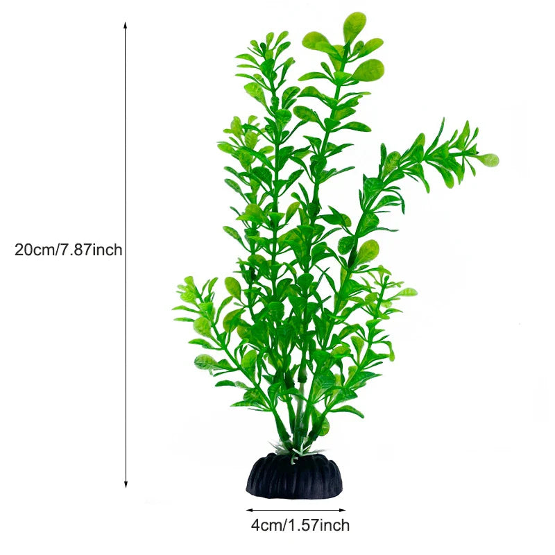 Artificial Aquarium Plants Plastic Underwater Fish Tank Realistic Decorations