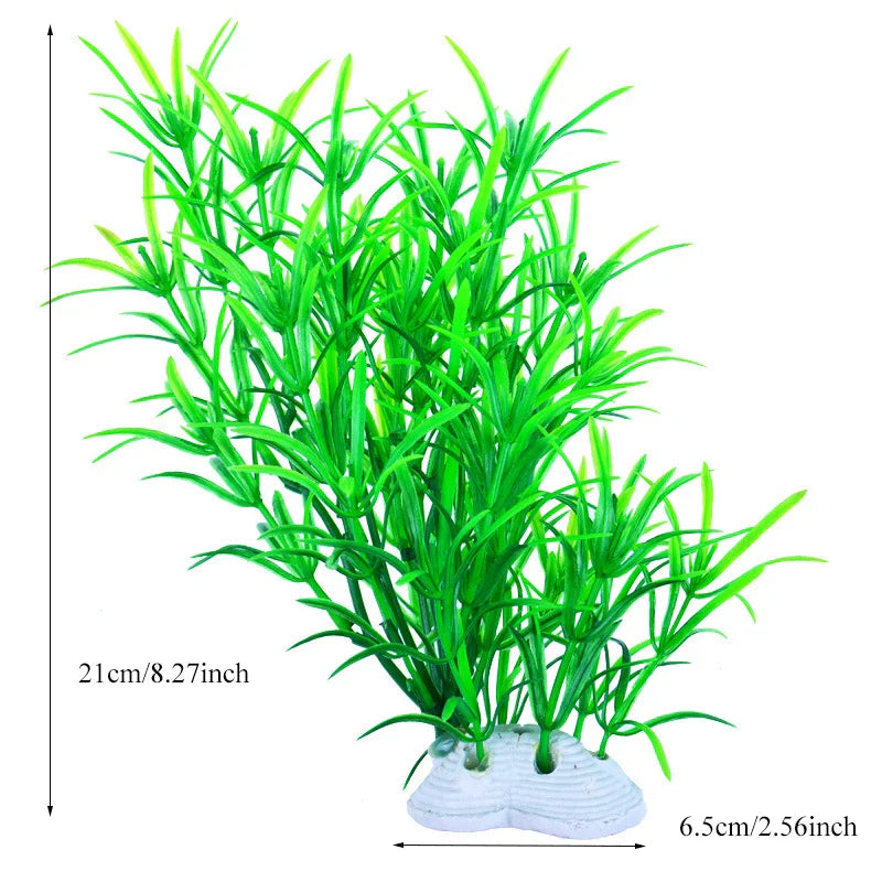 Artificial Aquarium Plants Plastic Underwater Fish Tank Realistic Decorations