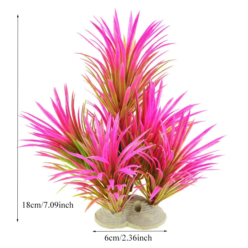 Artificial Aquarium Plants Plastic Underwater Fish Tank Realistic Decorations