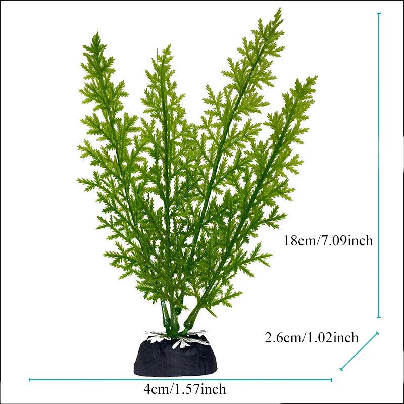 Artificial Aquarium Plants Plastic Underwater Fish Tank Realistic Decorations