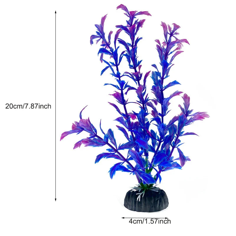 Artificial Aquarium Plants Plastic Underwater Fish Tank Realistic Decorations