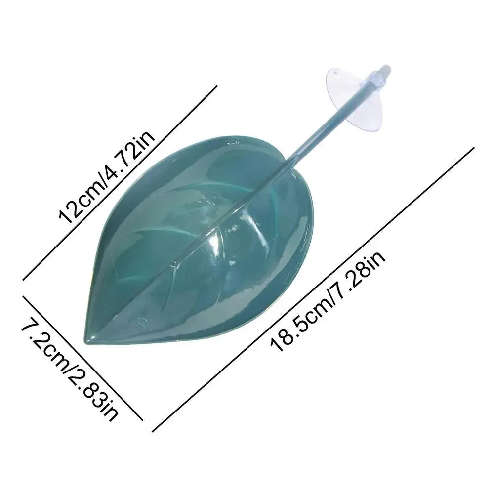 Frog Habitat Leaf Suction Cup Basking Terrace for Reptiles